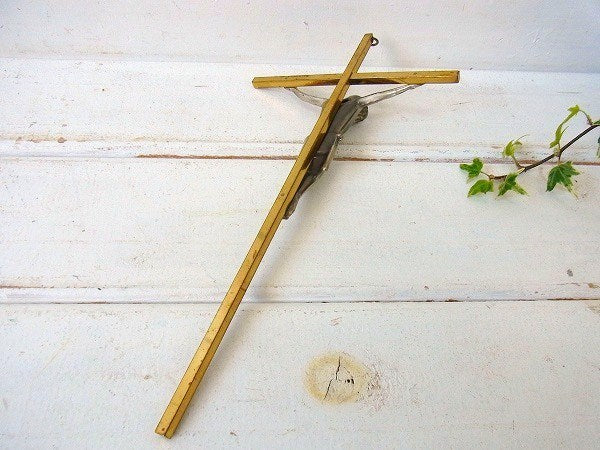 西ドイツ製・アンティーク・十字架/クロス/crucifix/キリスト/聖品 　USA