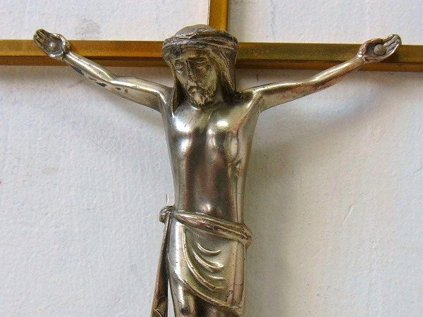 西ドイツ製・アンティーク・十字架/クロス/crucifix/キリスト/聖品 　USA