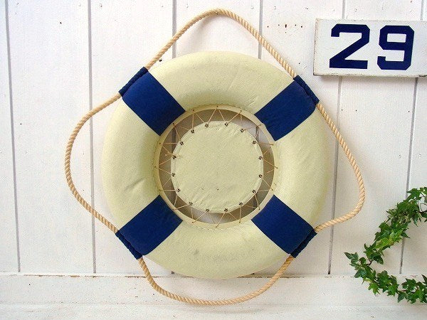 【WELCOME ABOARD】ディスプレイ用・ヴィンテージ・浮き輪/ライフブイ/マリン USA