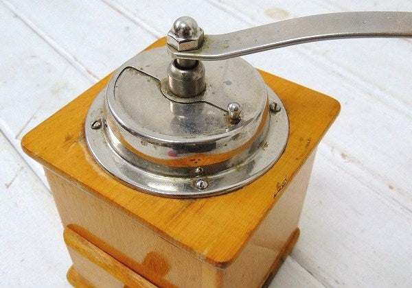 西ドイツ・木製・アンティーク・コーヒーミル グラインダー Western Germany