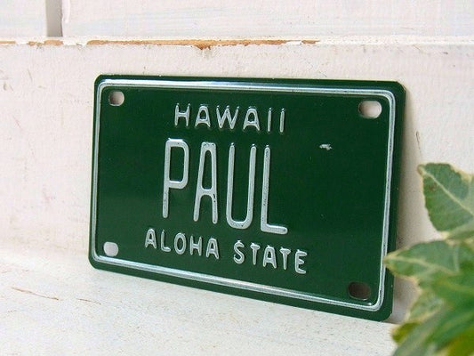 【HAWAII】ハワイ州・小さなヴィンテージ・ナンバープレート/ライセンスプレート USA①