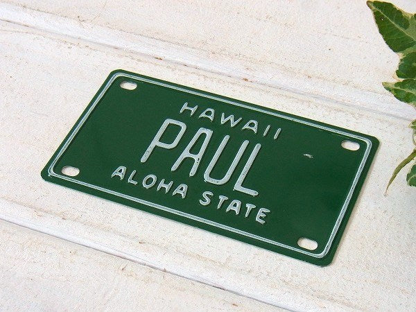 【HAWAII】ハワイ州・小さなヴィンテージ・ナンバープレート/ライセンスプレート USA①