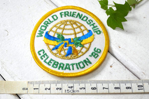 WORLD FRIENDSHIP ’86 ガールスカウト・ヴィンテージ・刺繍 ワッペン USA