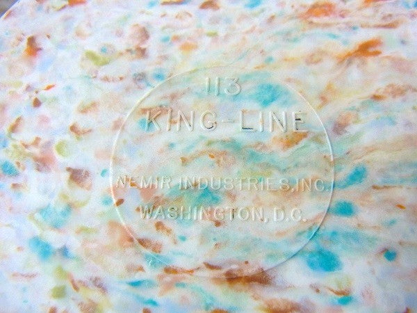 【KING-LINE・トレー】メラミン製・ヴィンテージ・ランチプレート/仕切・USA