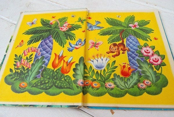 【Little Bobo】子ゾウ&動物・50'sヴィンテージ・絵本 USA/アニマル