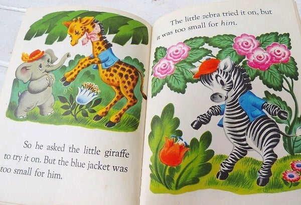 【Little Bobo】子ゾウ&動物・50'sヴィンテージ・絵本 USA/アニマル