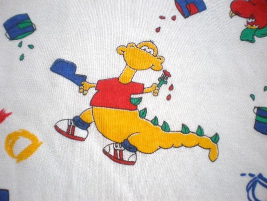 恐竜柄・ヴィンテージ・ファブリック/生地 USA