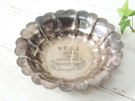 DPCA 1946年・真鍮×シルバー製・ヴィンテージ・トレイ プレート USA