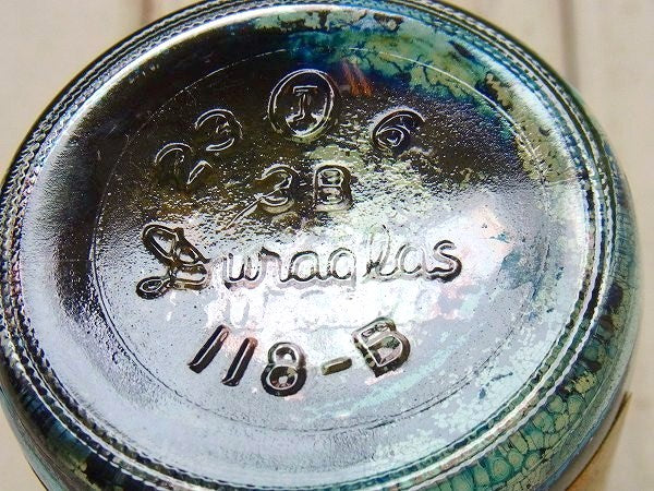 【MRS. STEWART】ブルーイング液・アンティーク・ガラスボトル/ガラス瓶 USA