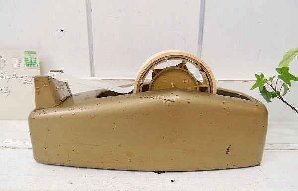 【Scotch】スコッチ・ゴールド色・ヴィンテージ・テープカッター/テープディスペンサー USA