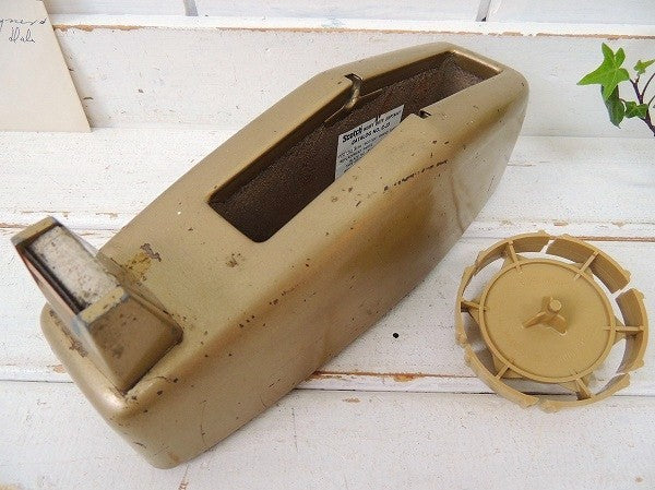 【Scotch】スコッチ・ゴールド色・ヴィンテージ・テープカッター/テープディスペンサー USA