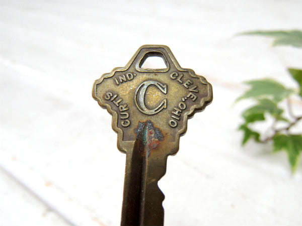 【CURTIS IND・CLEVE OHIO】オハイオ・ヴィンテージ・真鍮製・OLDキー・鍵・KEY