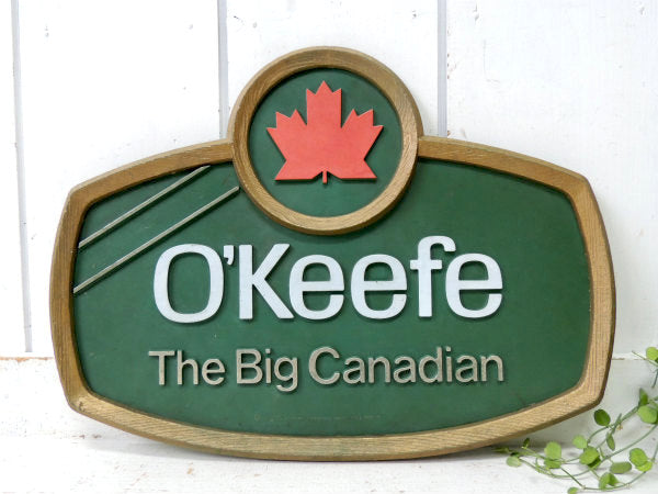 O'Keefe・ビール BEER・ヴィンテージ・ドリンク・アドバタイジング・サイン・看板・カナダ