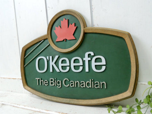 O'Keefe・ビール BEER・ヴィンテージ・ドリンク・アドバタイジング・サイン・看板・カナダ