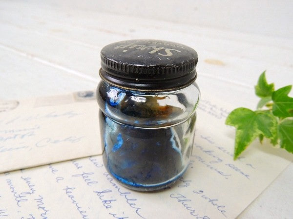 【SHEAFFER/シェーファー】Skrip・ガラス製・ヴィンテージ・インクボトル/ガラス瓶 USA