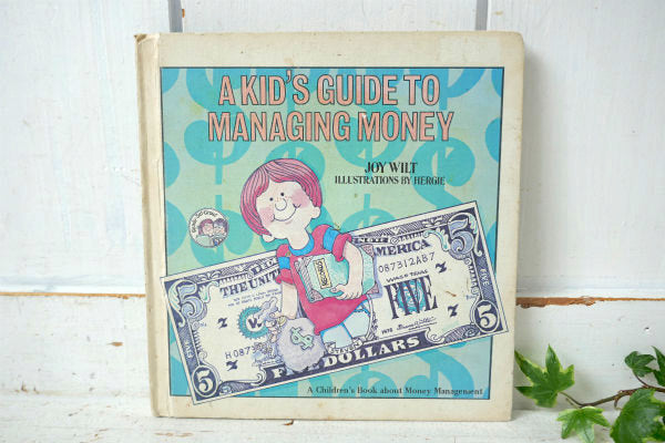 Kid's Guide  お金の勉強 70s ビンテージ 絵本 ぬりえ USA ハードカバー