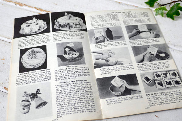 Wilton モールド 50s ビンテージ レシピブック レシピ本 お菓子作り USA 印刷物