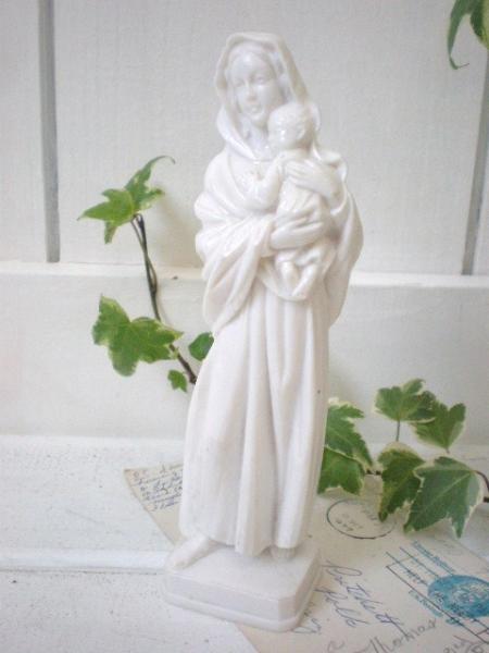 ヴィンテージ　聖母マリア像のオブジェ