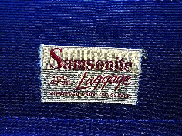 【Samsonite】サムソナイト・ヴィンテージ・スーツケース/トランク　USA①