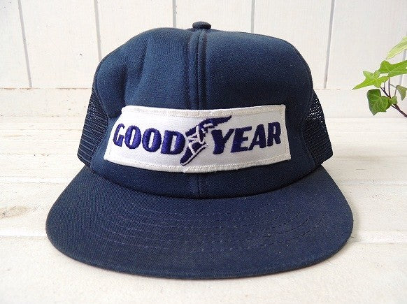 【GOODYEAR】ウィングフット・ビンテージ・ メッシュキャップ・USA・デッドストック
