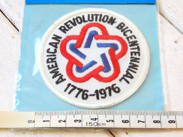 アメリカ合衆国 1776-1976 バイセンテニアル ヴィンテージ 刺繍 ワッペン パッチ USA