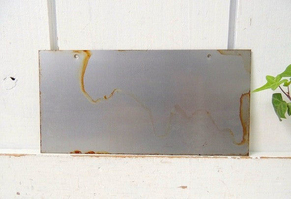 ELECTRIC FENCE フェンス ・ヴィンテージ・サインプレート 看板 USA イエロー