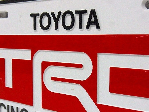 【TOYOTA/トヨタ/TRD/ RACING】ビンテージ・ナンバープレート/カーライセンスプレート