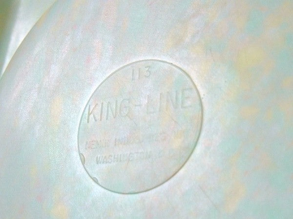 【KING-LINE】メラミン製・ビンテージ・ランチプレート/仕切トレー
