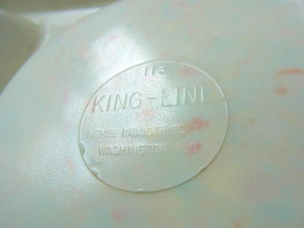 【KING-LINE】メラミン製・ヴィンテージ・ランチプレート&トレー・USA