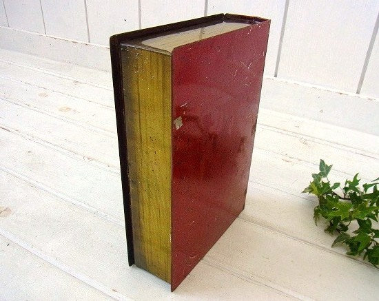 ホーランド製・ブック型・アンティーク・クッキー缶/ティン缶