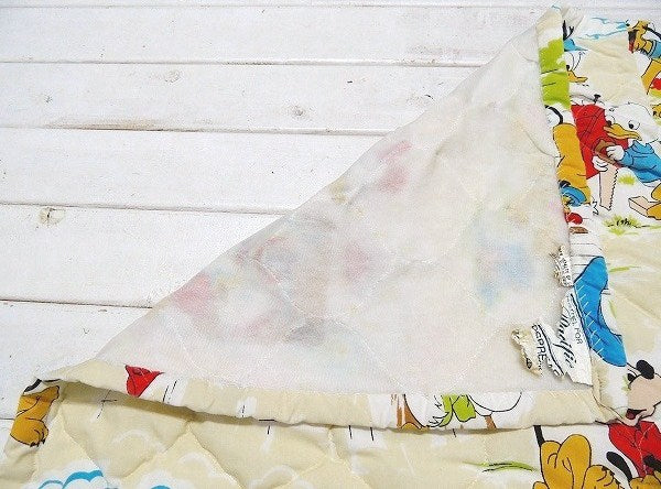 【ミッキー&フレンズ】レトロなミッキー・ヴィンテージ・ベッドスプレッド/ベッドカバー USA