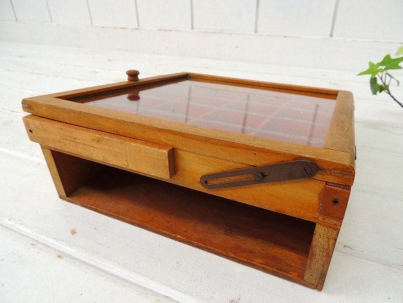 ガラスケース エスターブルック 万年筆 ・店頭用・アンティーク・ディスプレイケース ショーケース