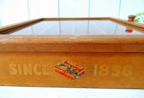 ガラスケース エスターブルック 万年筆 ・店頭用・アンティーク・ディスプレイケース ショーケース