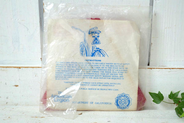 AMERICAN LEGION デッドストック US 自転車 70s ビンテージ 反射板 パーツ
