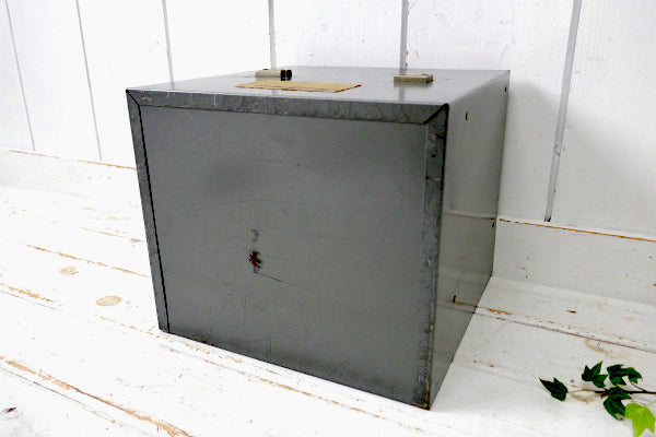 SMITH VICTOR 工業系 3段式 カバー付き ヴィンテージ 書類ケース 書類棚 書類チェスト