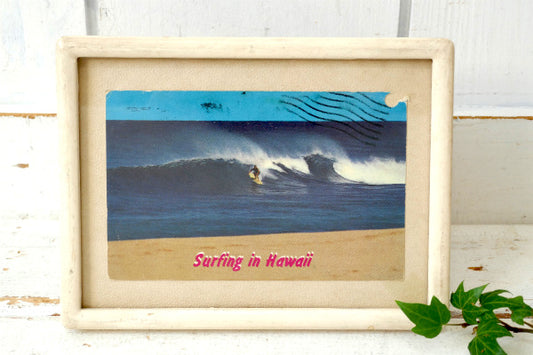 ハワイ サーフィン SURFING IN HAWAII ヴィンテージ・ポストカード エンタイア・切手