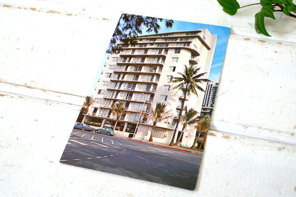 ワイキキビーチ KALIA ホテル VW ビートル・アメ車 ヴィンテージ・ポストカード エンタイア