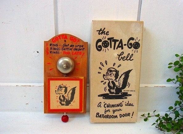 【GOTTA-GO】デッドストック箱付き・ヴィンテージ・バスルーム用ベル　USA