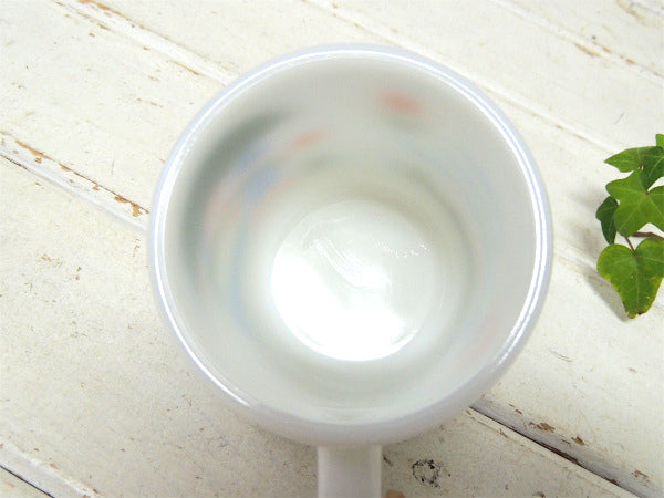 【グラスベイク】男の子&女の子&チューリップ柄・ヴィンテージ・マグカップ/食器