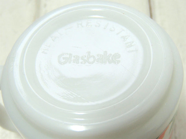 【グラスベイク】男の子&女の子&チューリップ柄・ヴィンテージ・マグカップ/食器