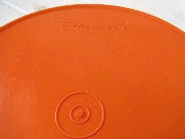 【タッパーウェア】Tupperware・オレンジ色・ヴィンテージ・キャニスター USA