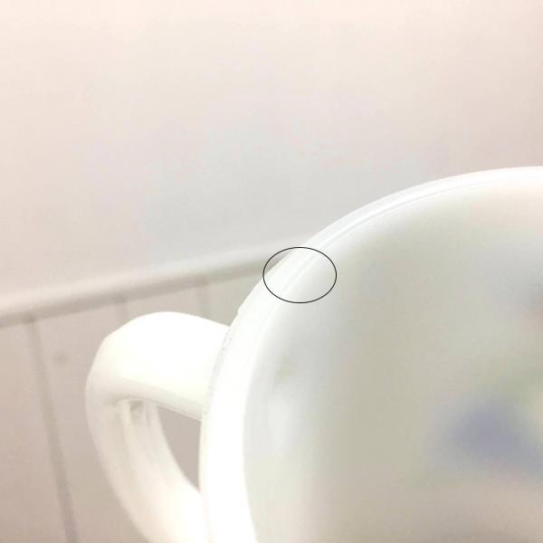 【グラスベイク】男の子&女の子&チューリップ柄・ヴィンテージ・マグカップ/食器