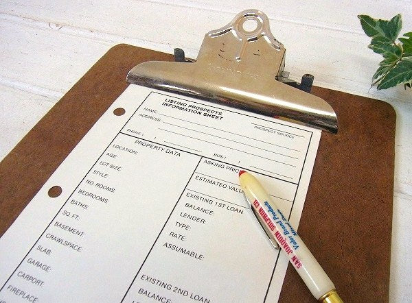 【SAUNDERS】ヴィンテージ・クリップボード/バインダー USA