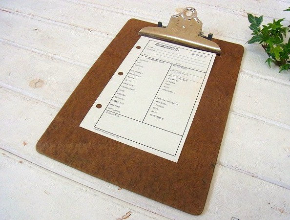 【SAUNDERS】ヴィンテージ・クリップボード/バインダー USA