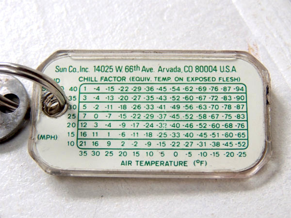 【REI・1938y~】アウトドア・登山・キャンプ用品・ヴィンテージ・温度計付き・キーホルダー・鍵付