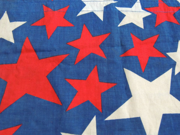 ★ STAR アメリカ製 スター 星柄 ヴィンテージ カーテン 生地・ファブリック リメイク テキスタイル 226×36㎝
