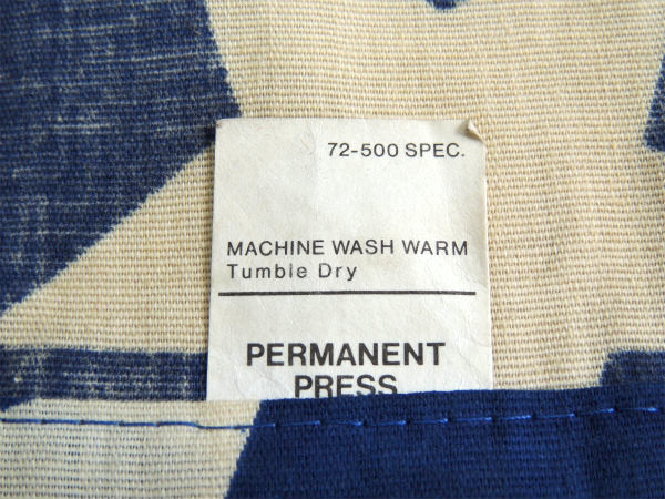 ★ STAR アメリカ製 スター 星柄 ヴィンテージ カーテン 生地・ファブリック リメイク テキスタイル 226×36㎝