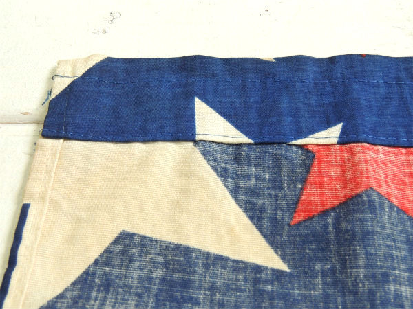 ★ STAR アメリカ製 スター 星柄 ヴィンテージ カーテン 生地・ファブリック リメイク テキスタイル 226×36㎝