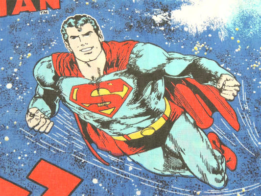 スーパーマン SUPERMAN アメコミ ヒーロー 1978年 ヴィンテージ ユーズドシーツ ベッドシーツ(ボックスタイプ)
