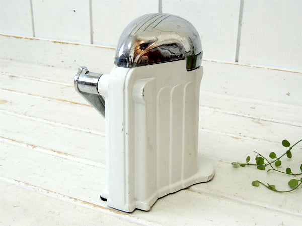 【JUICE-O-MAT】USA・ホワイト・手動式・50'sヴィンテージ・ジュース絞り器/ジューサー